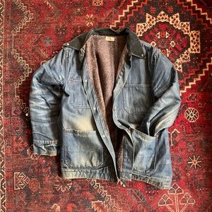 VINTAGE MADEWELL BLANKET LINED CHORE COAT